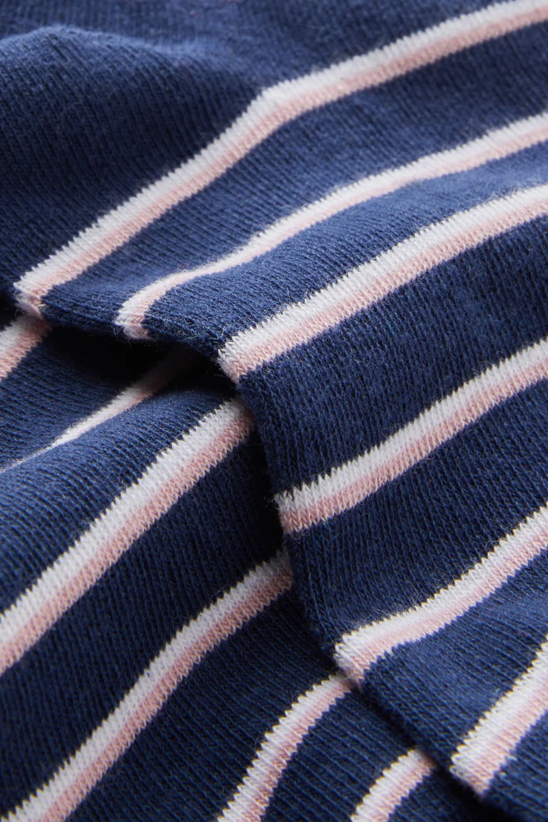 Rubi Stripe Mid Crew Sock